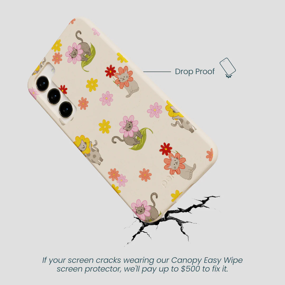 Seashell Flower Cats Samsung Galaxy S24+(Plus) Case - Image 5