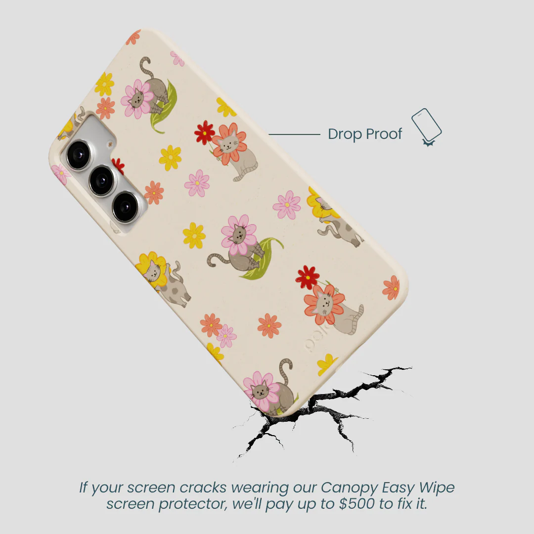 Seashell Flower Cats Samsung Galaxy S25+(Plus) Case - Image 5