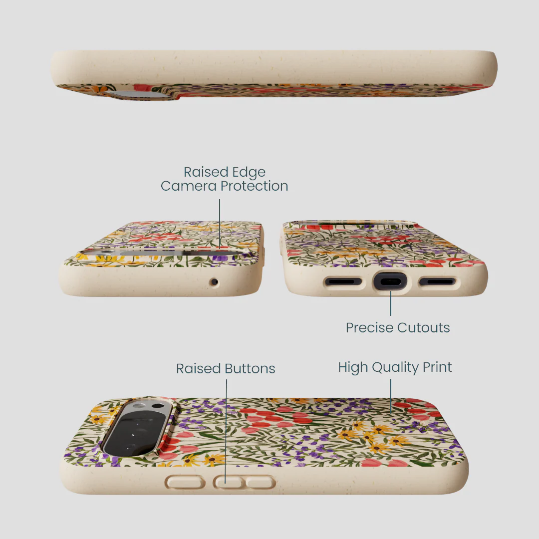Seashell Flower Field Google Pixel 10 Pro XL Case - Image 3