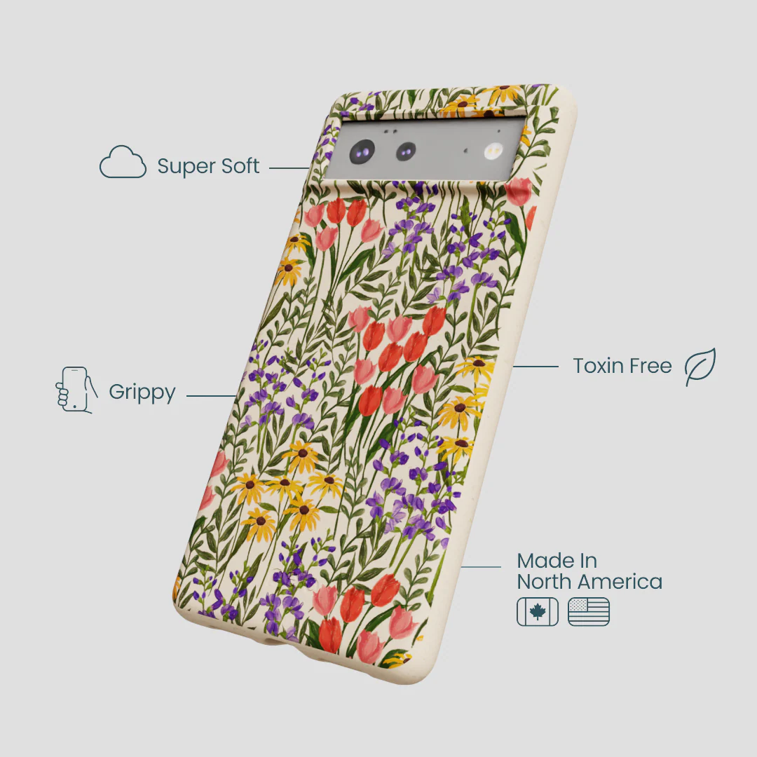 Seashell Flower Field Google Pixel 6 Case - Image 4
