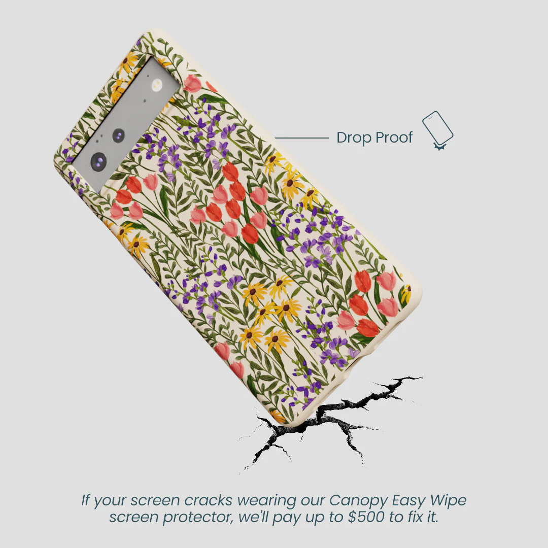 Seashell Flower Field Google Pixel 6a Case - Image 5