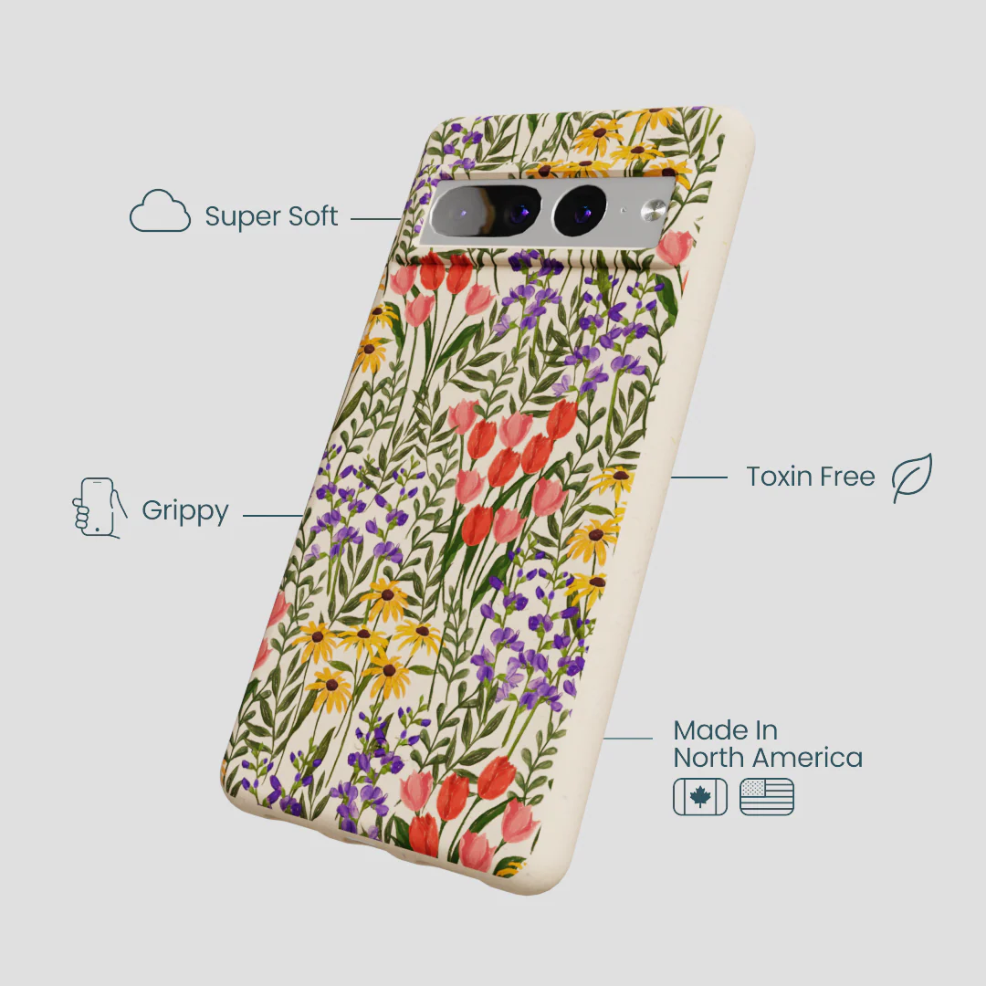 Seashell Flower Field Google Pixel 7 Pro Case - Image 4