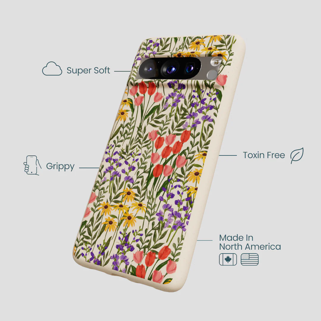 Seashell Flower Field Google Pixel 8 Pro Case - Image 4