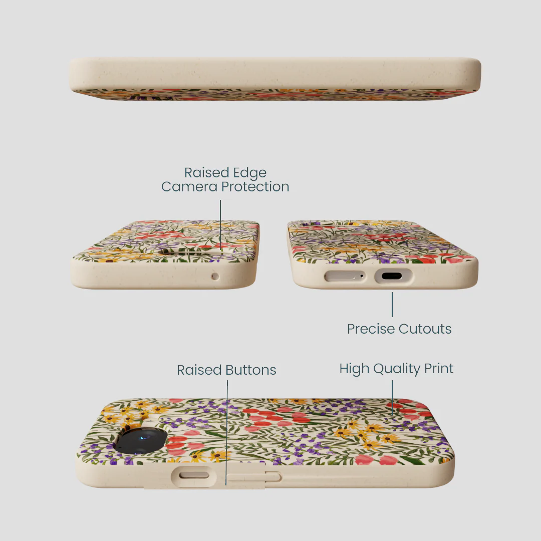 Seashell Flower Field Google Pixel 9a Case - Image 3