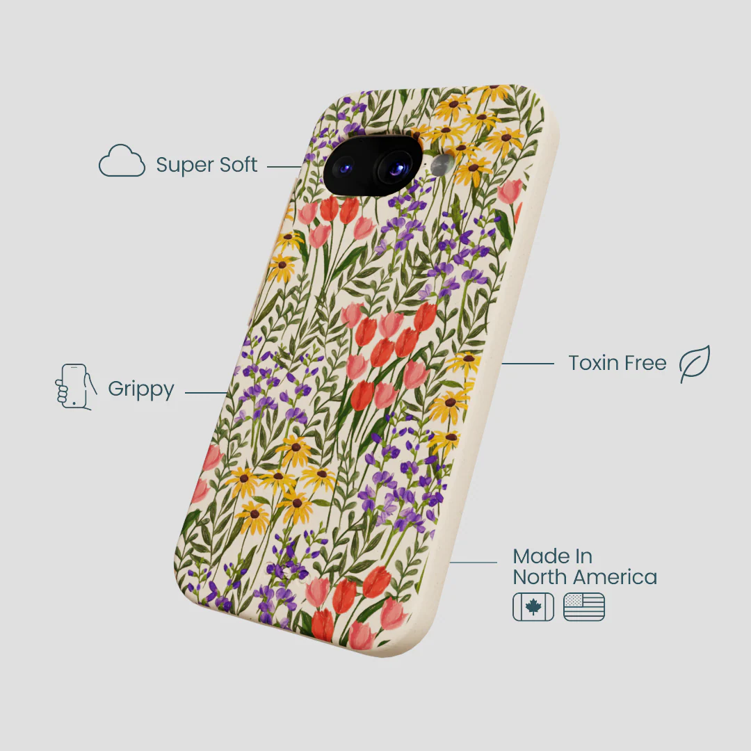 Seashell Flower Field Google Pixel 9a Case - Image 4