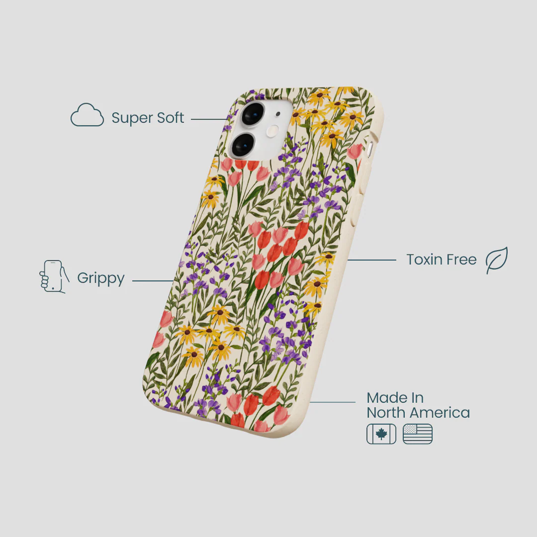 Seashell Flower Field iPhone 12 Mini Case - Image 4
