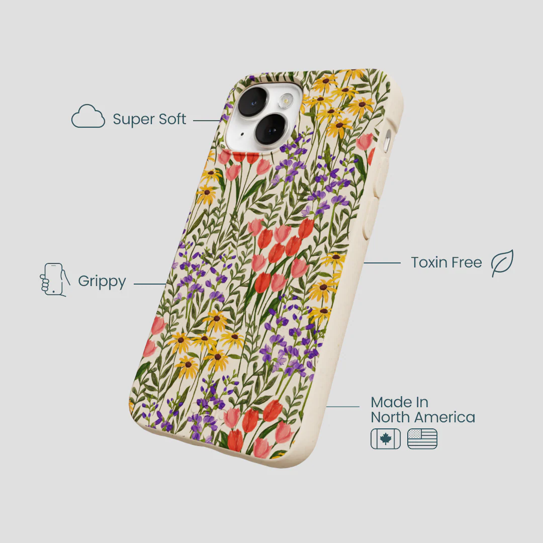 Seashell Flower Field iPhone 13 Case - Image 4