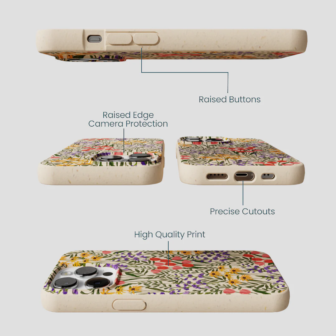 Seashell Flower Field iPhone 13 Pro Max Case - Image 3
