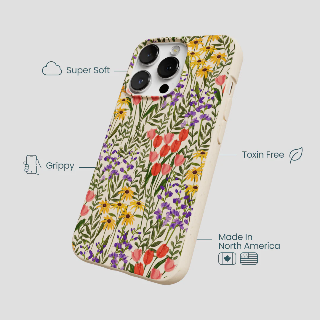 Seashell Flower Field iPhone 13 Pro Max Case - Image 4