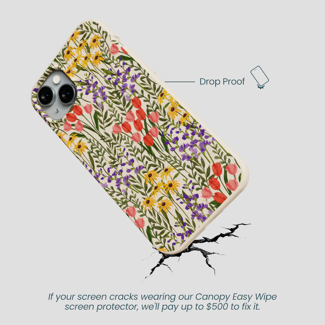 Seashell Flower Field iPhone 14 Plus Case - Image 5