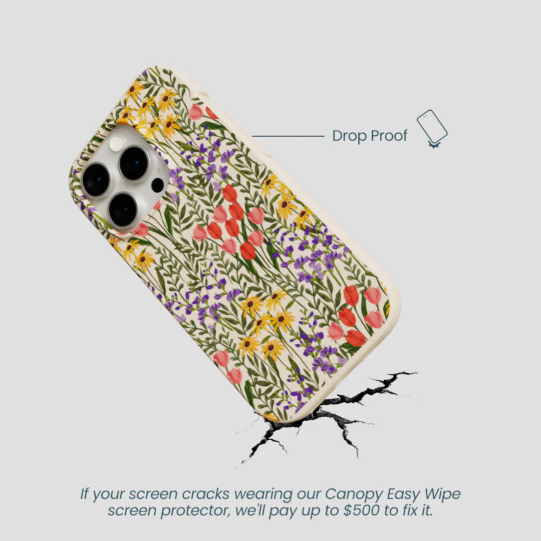 Seashell Flower Field iPhone 14 Pro Case - Image 5