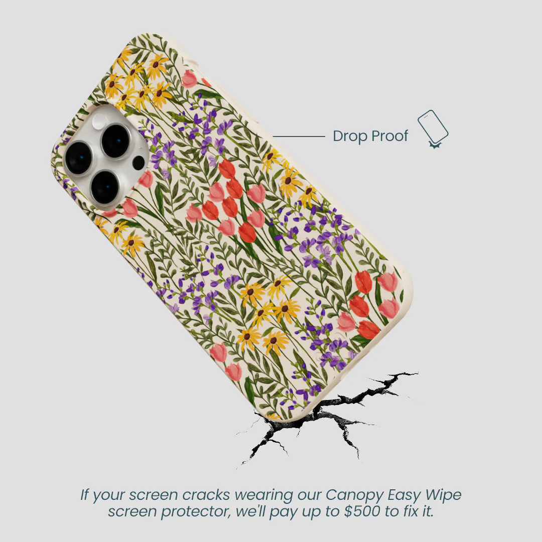 Seashell Flower Field iPhone 14 Pro Max Case - Image 5