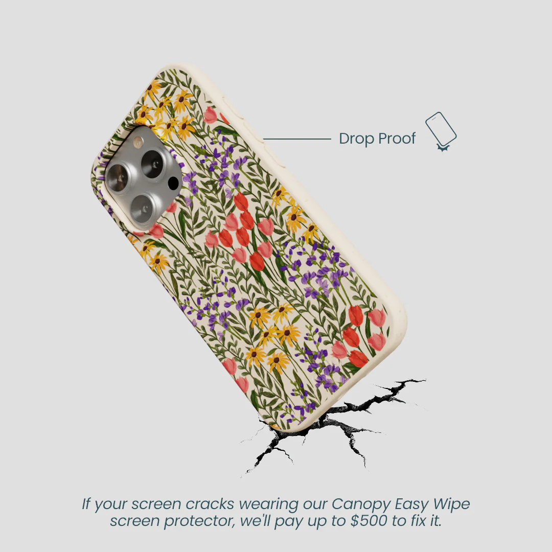 Seashell Flower Field iPhone 16 Pro Case - Image 5