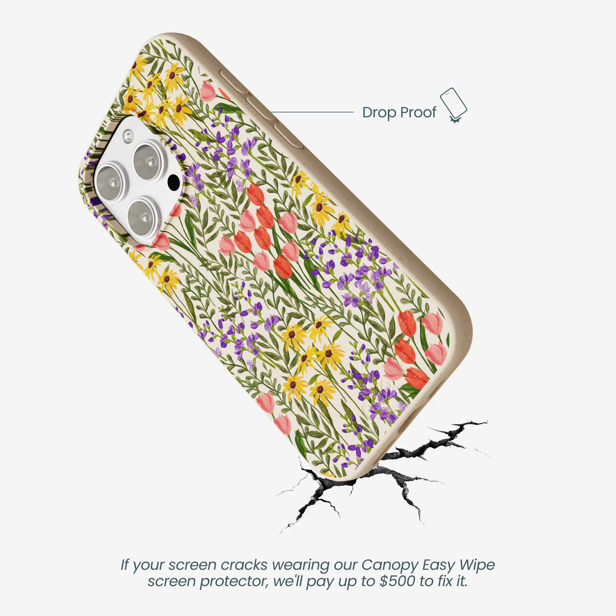 Seashell Flower Field iPhone 16 Pro Max Case - Image 5
