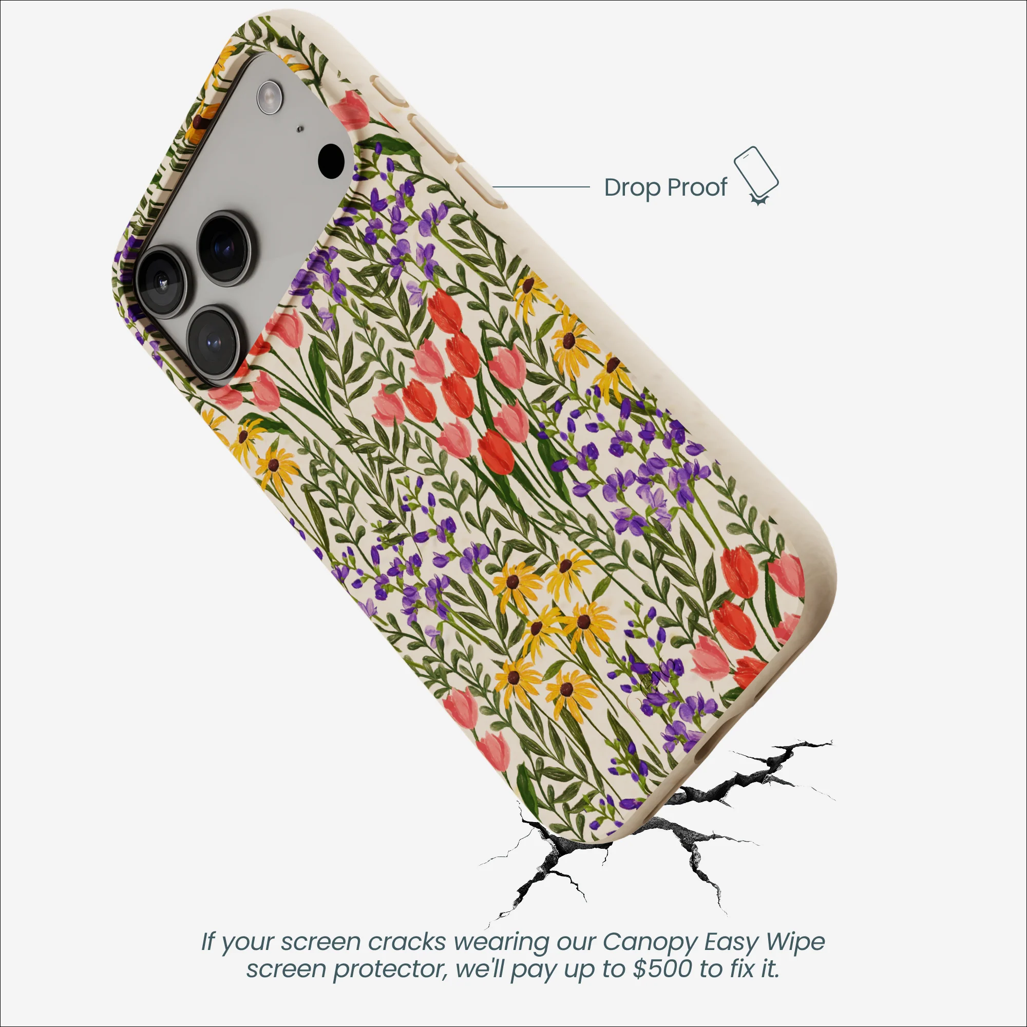 Seashell Flower Field iPhone 17 Pro Max Case - Image 5
