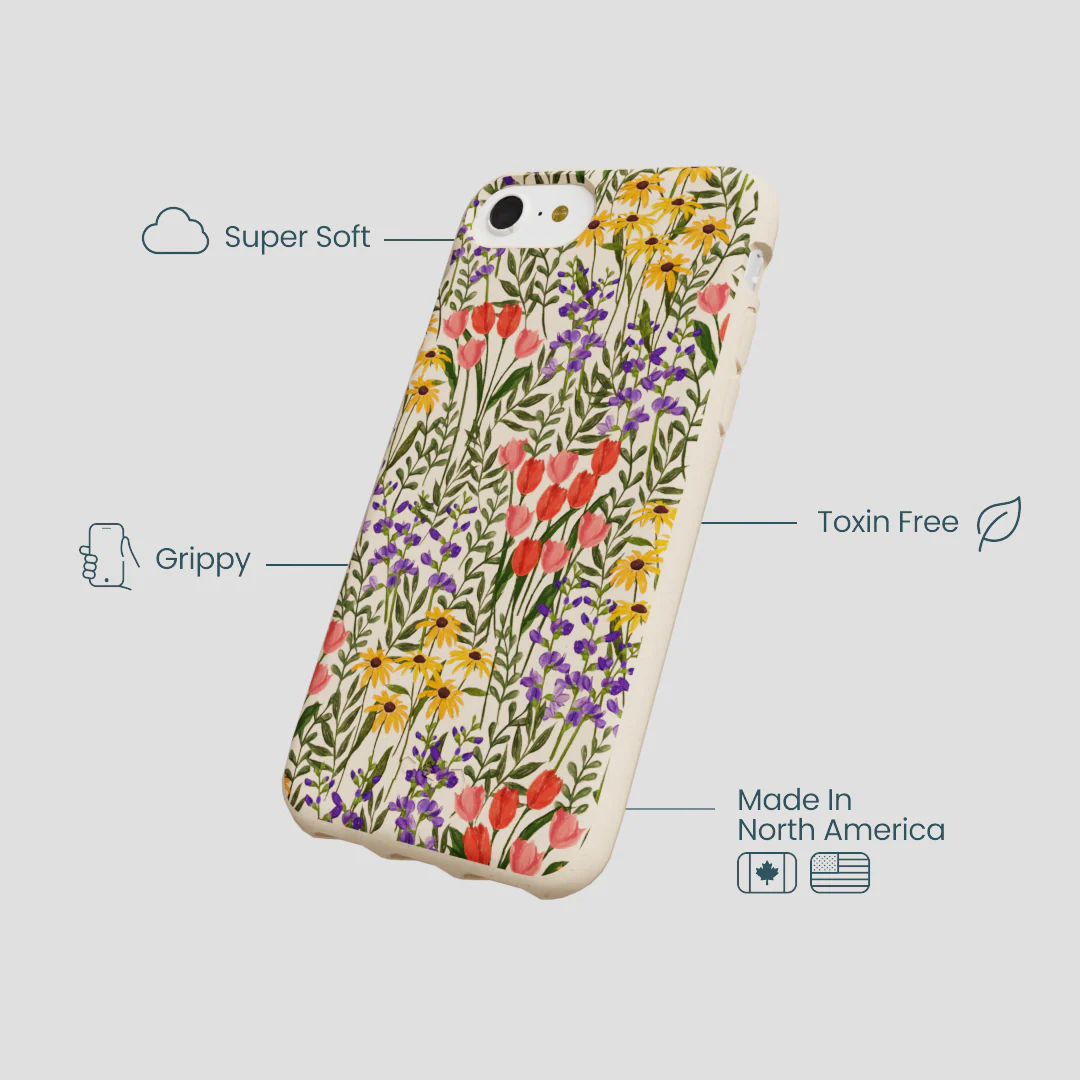 Seashell Flower Field iPhone 6/6s/7/8/SE Case - Image 4