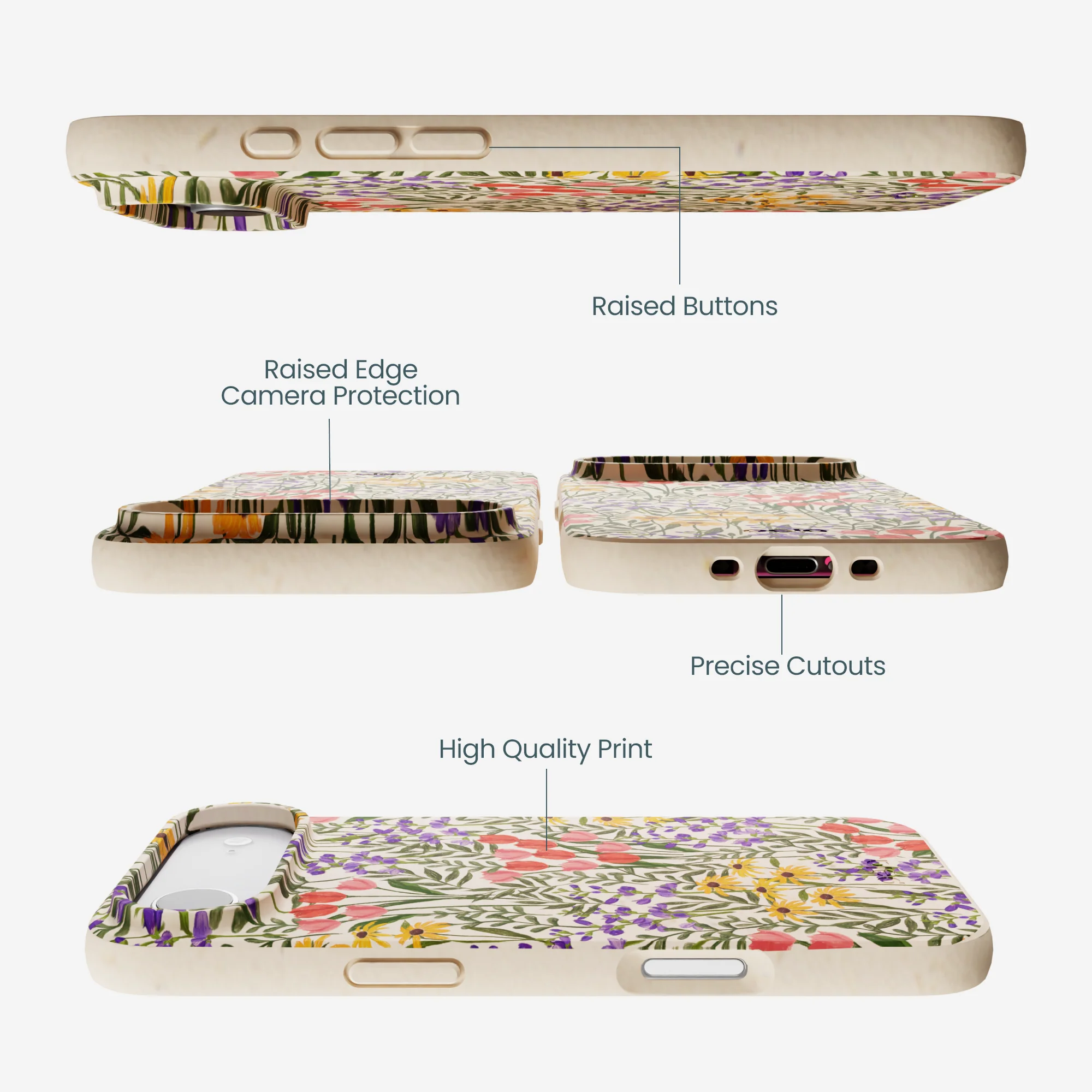 Seashell Flower Field iPhone Air Case - Image 3