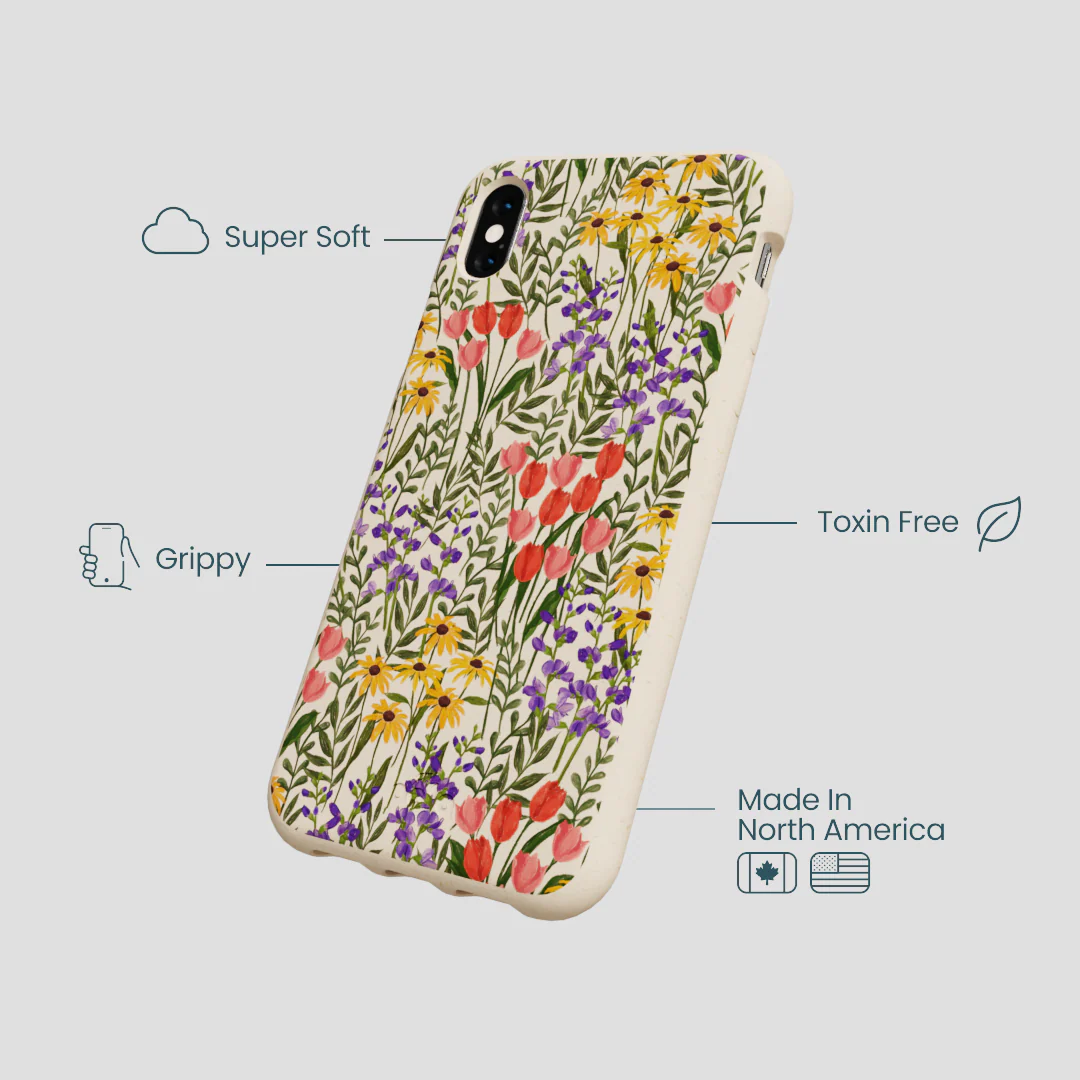 Seashell Flower Field iPhone XR Case - Image 4
