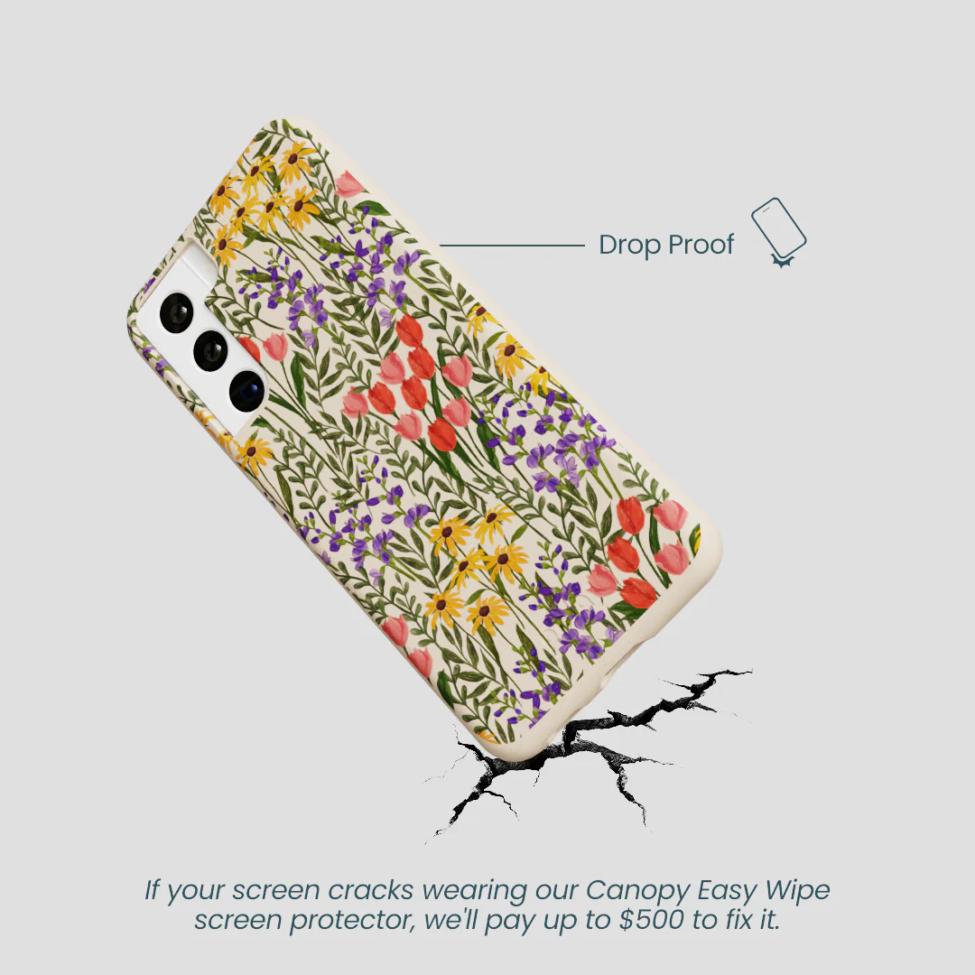 Seashell Flower Field Samsung Galaxy S22 Case - Image 5