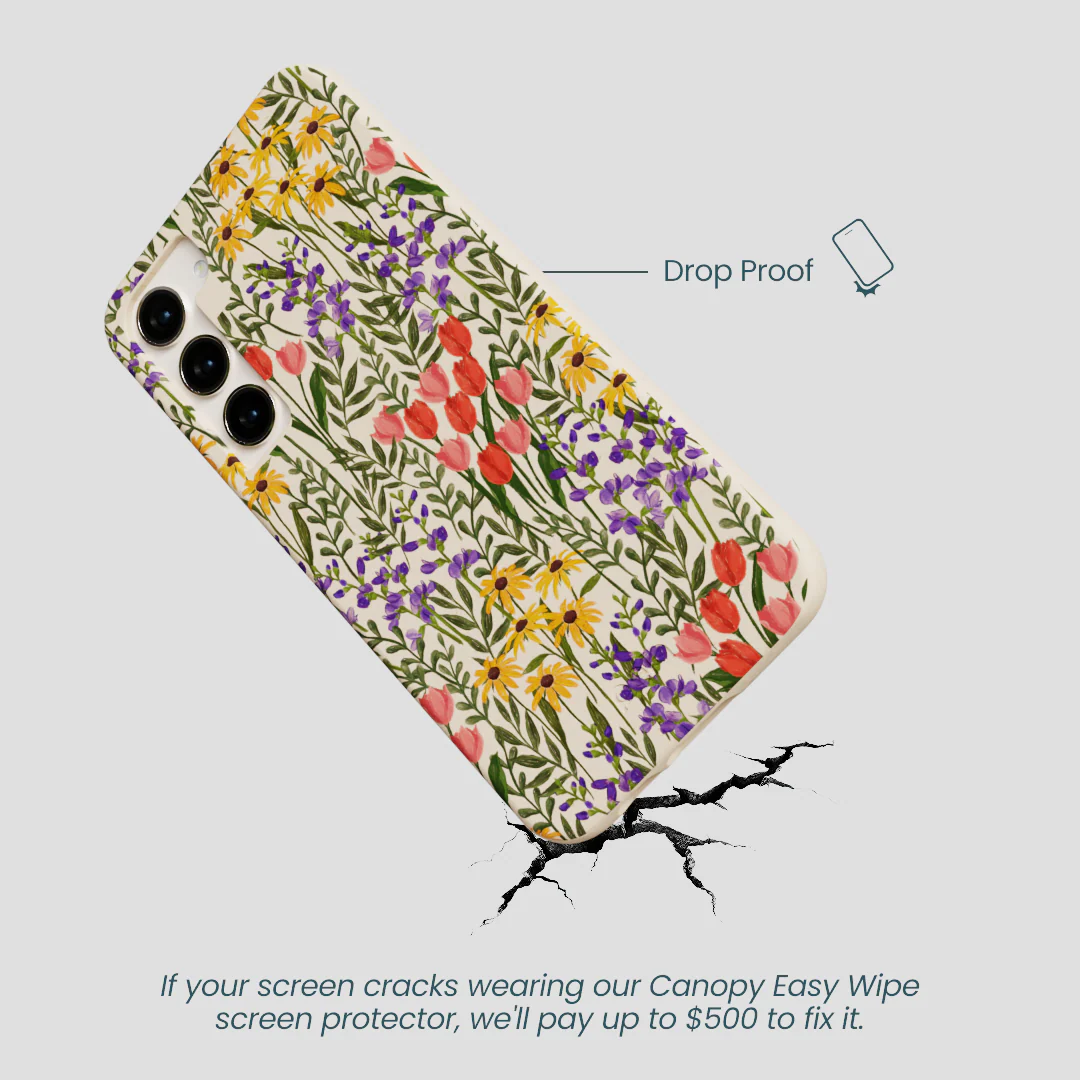 Seashell Flower Field Samsung Galaxy S24+(Plus) Case - Image 5
