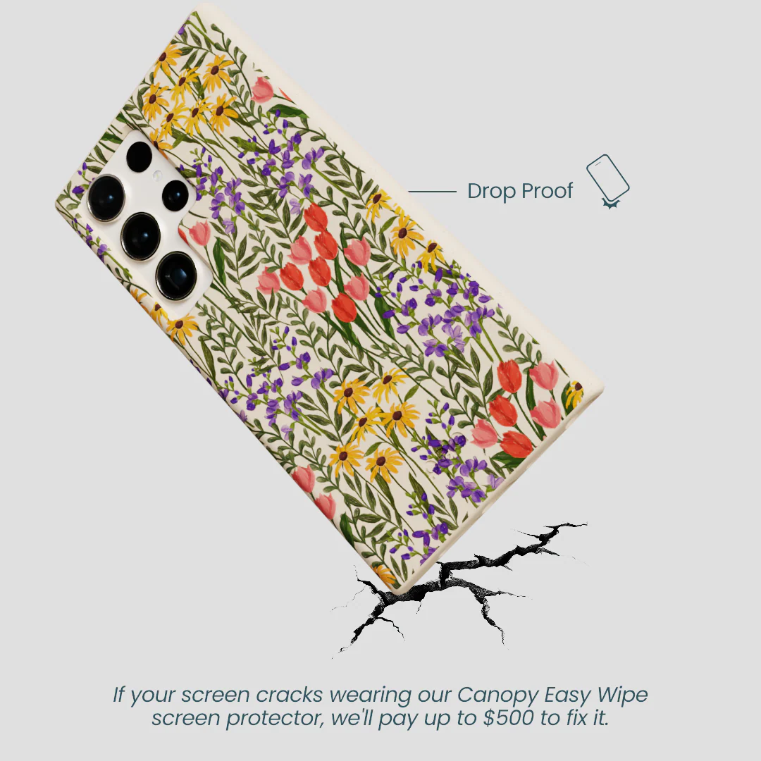 Seashell Flower Field Samsung Galaxy S24 Ultra Case - Image 5