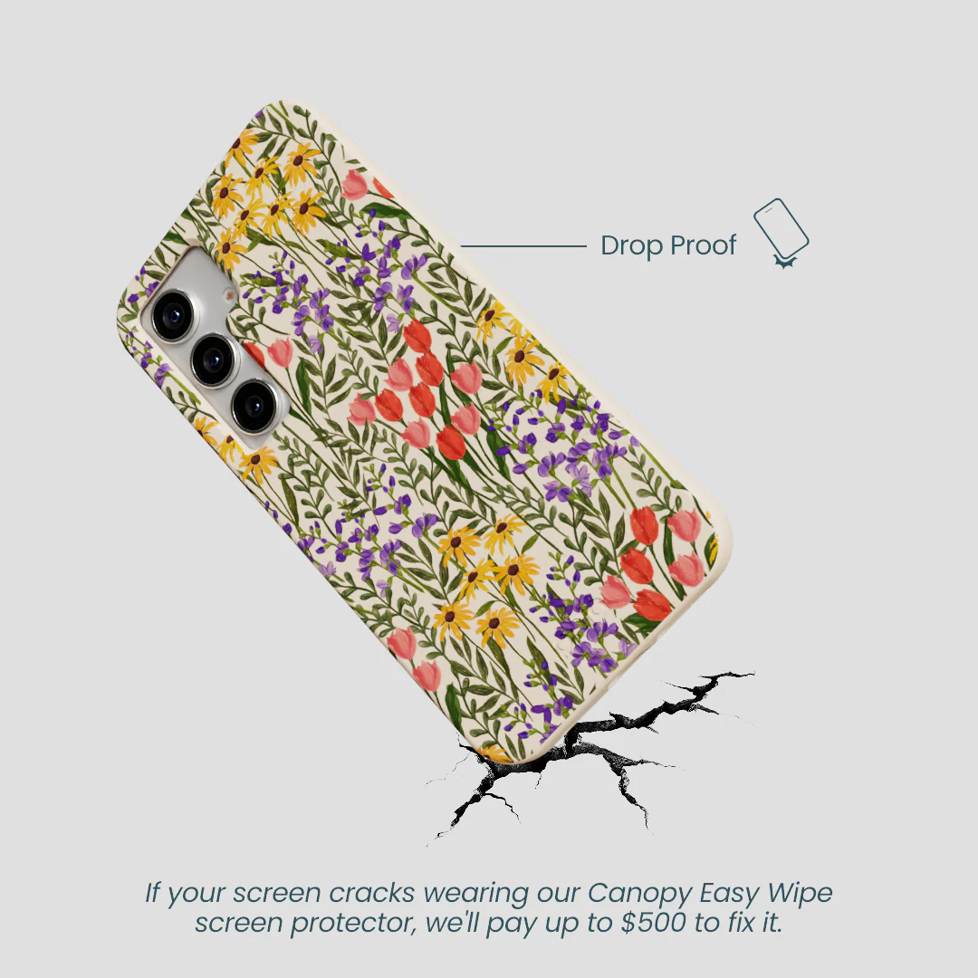 Seashell Flower Field Samsung Galaxy S25 Case - Image 5