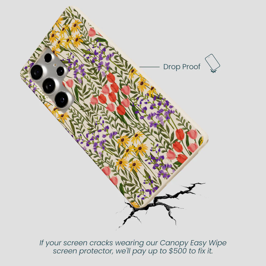 Seashell Flower Field Samsung Galaxy S25 Ultra Case - Image 5