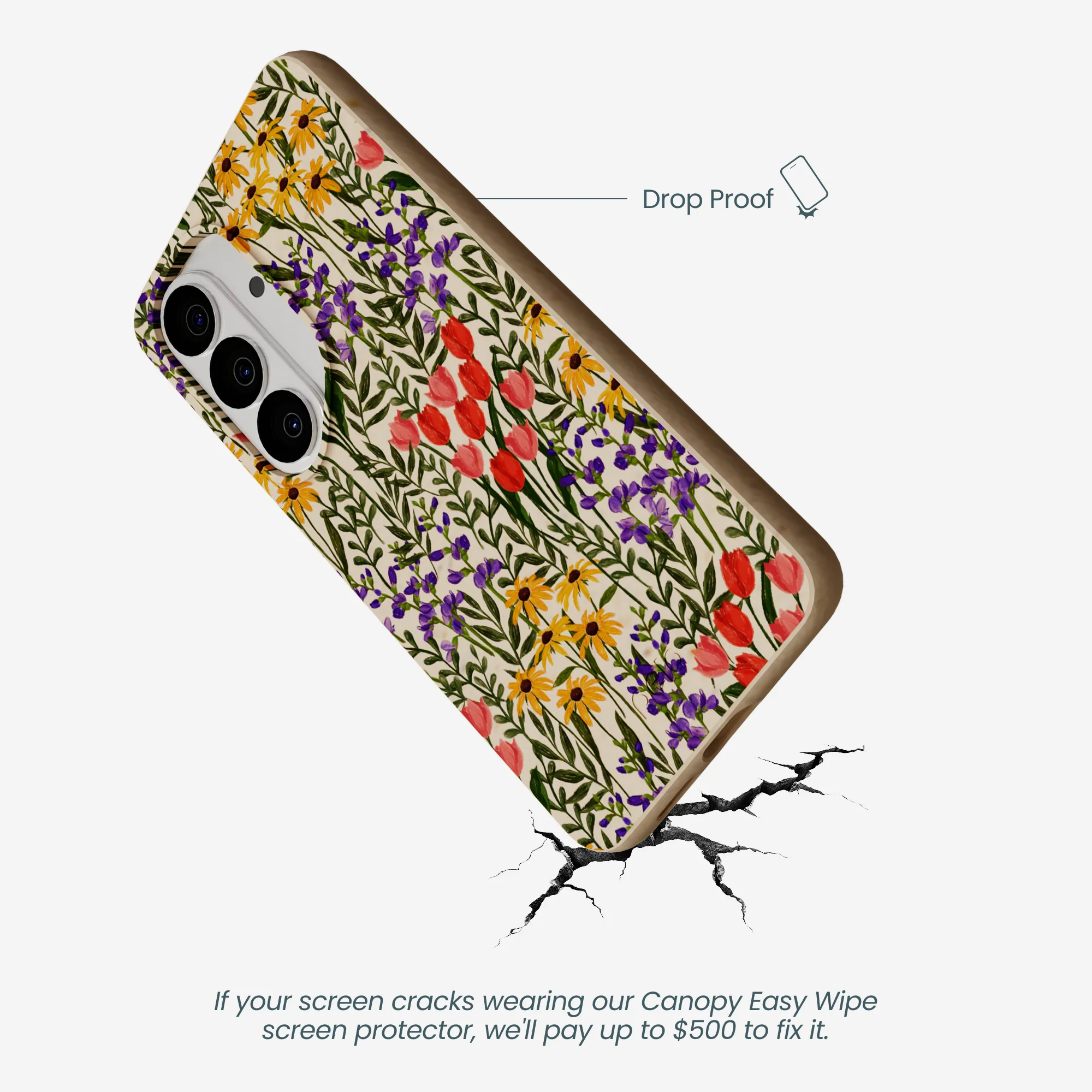 Seashell Flower Field Samsung Galaxy S26 Case - Image 5
