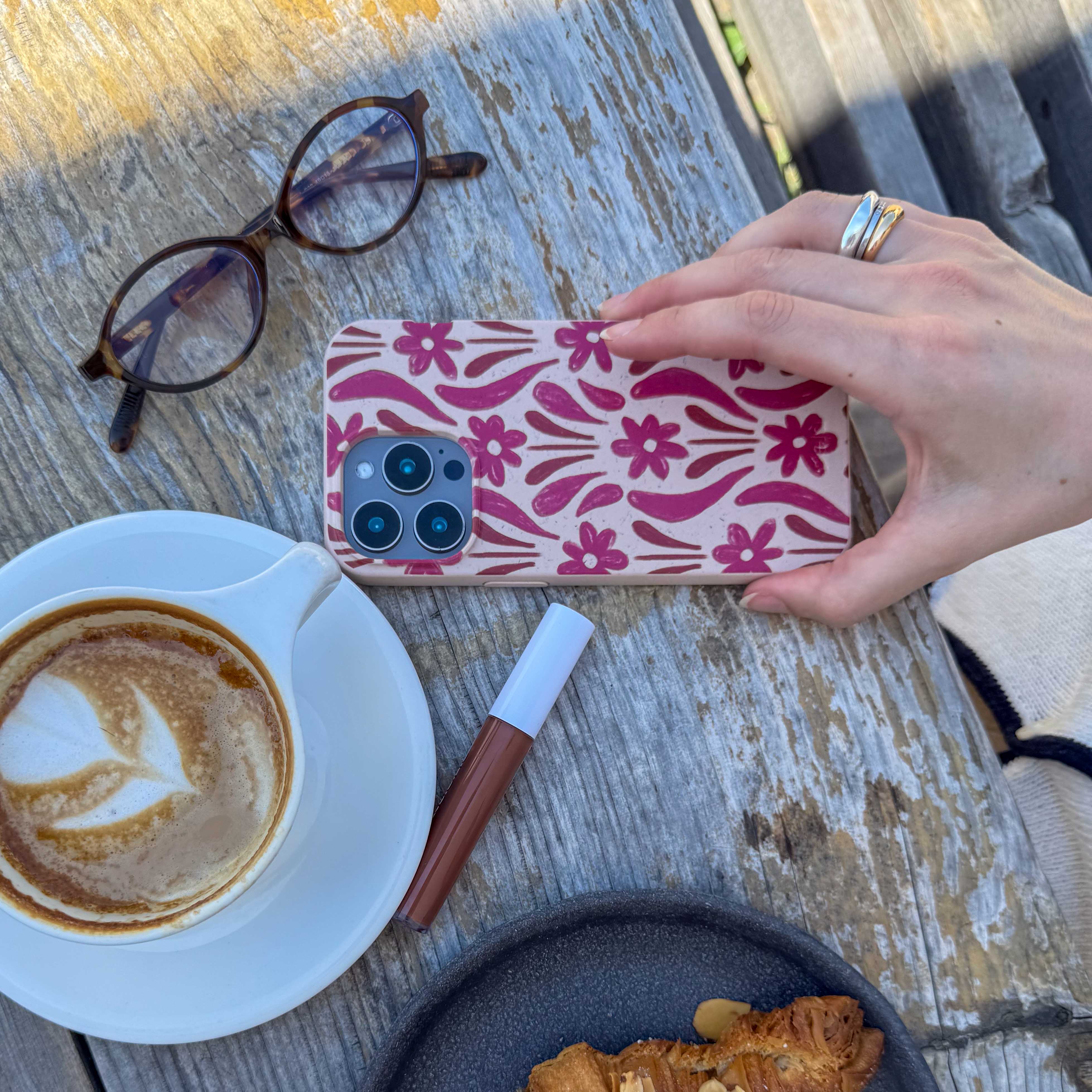 Seashell Flower Stack Google Pixel 6a Case - Image 6