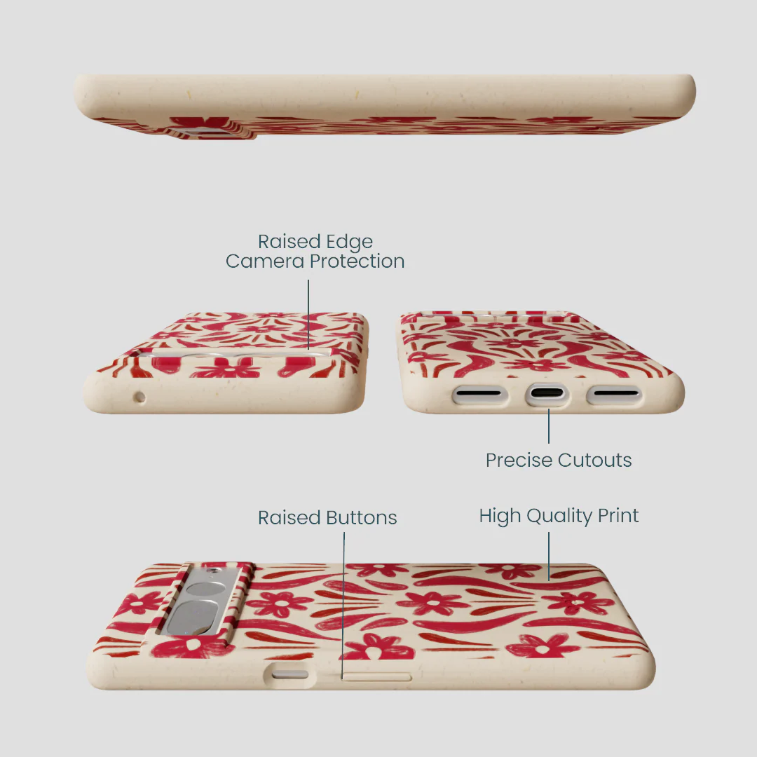 Seashell Flower Stack Google Pixel 7 Pro Case - Image 3
