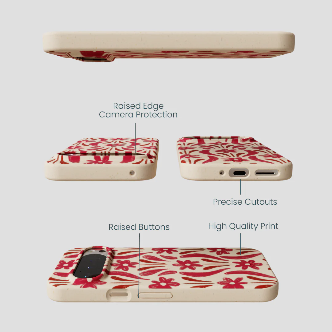 Seashell Flower Stack Google Pixel 9/9 Pro Case - Image 3