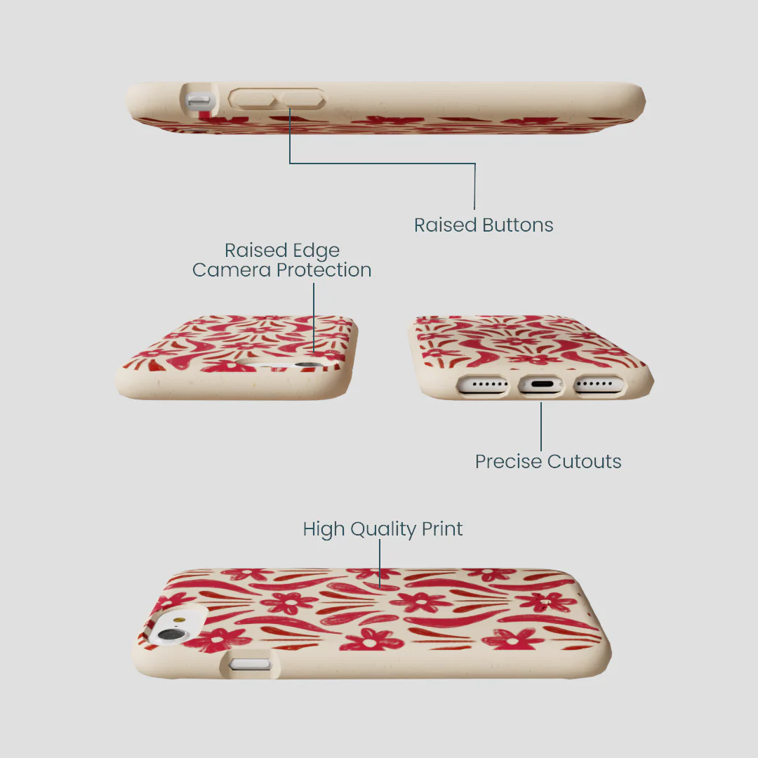 Seashell Flower Stack iPhone 6/6s/7/8/SE Case - Image 3