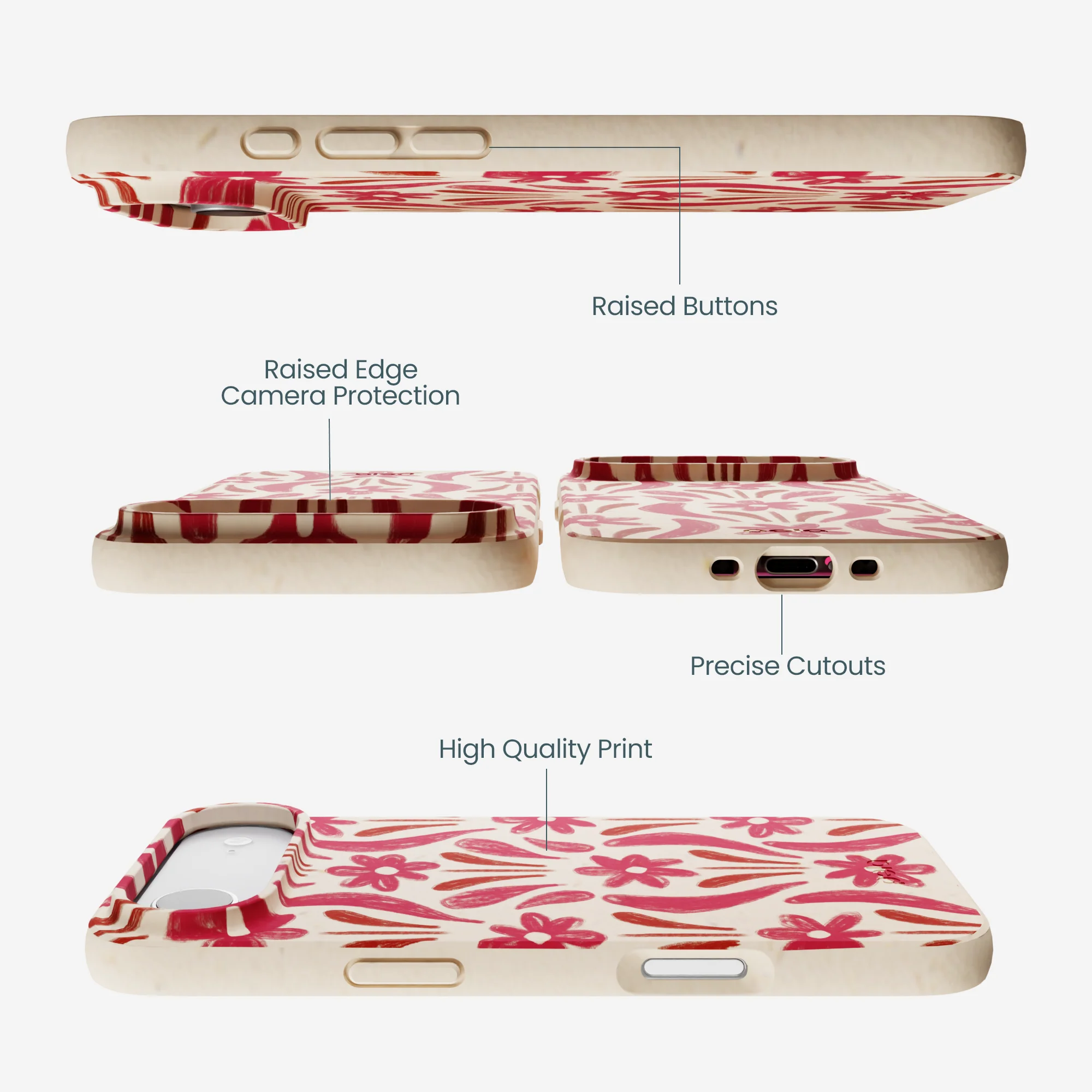Seashell Flower Stack iPhone Air Case - Image 3