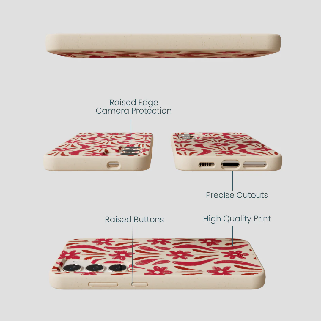 Seashell Flower Stack Samsung Galaxy S23 Case - Image 3