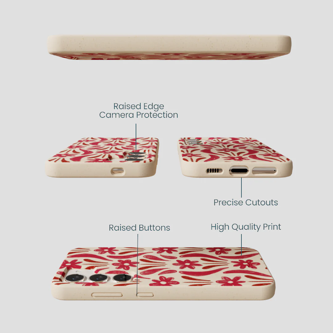 Seashell Flower Stack Samsung Galaxy S24 Case - Image 3