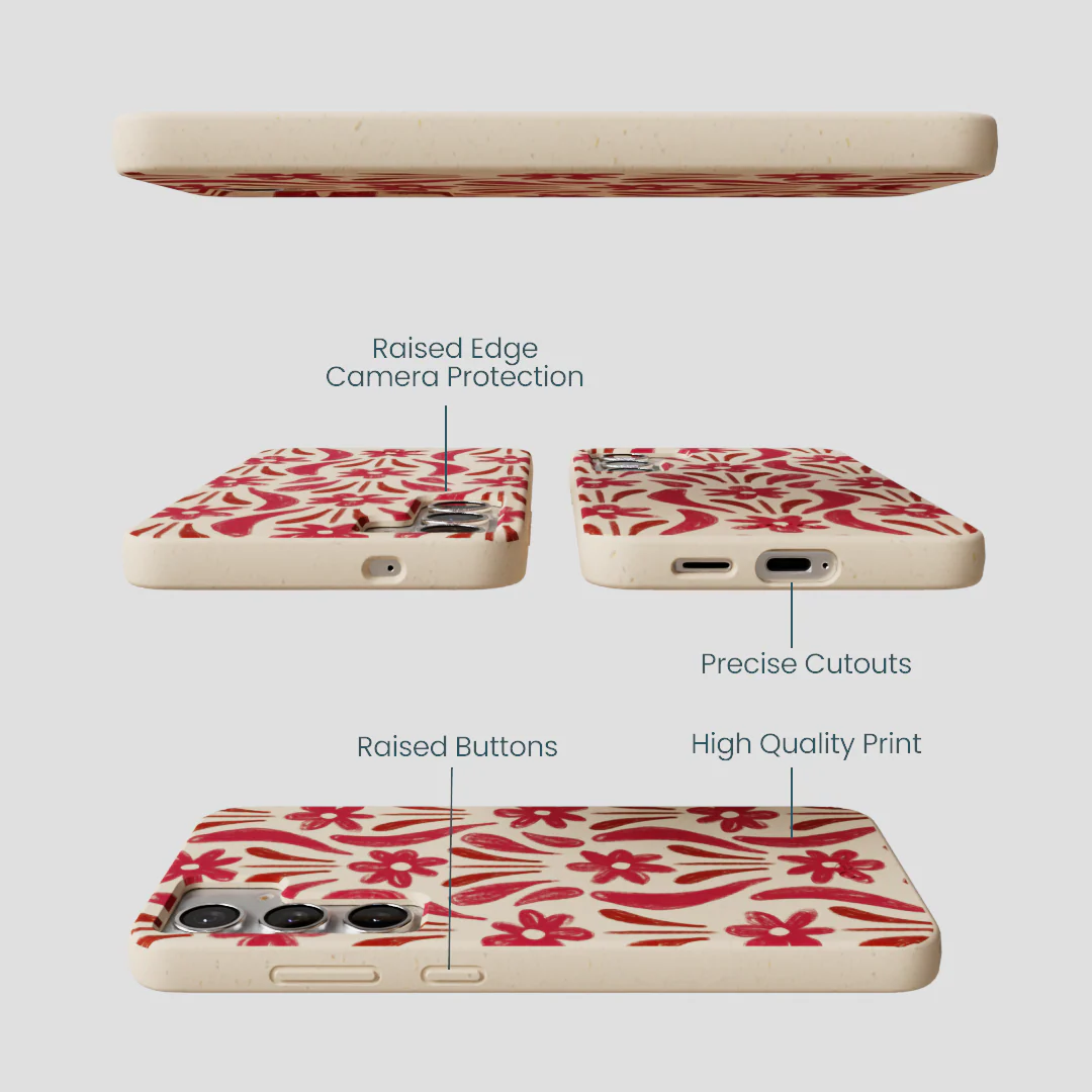 Seashell Flower Stack Samsung Galaxy S25+(Plus) Case - Image 3