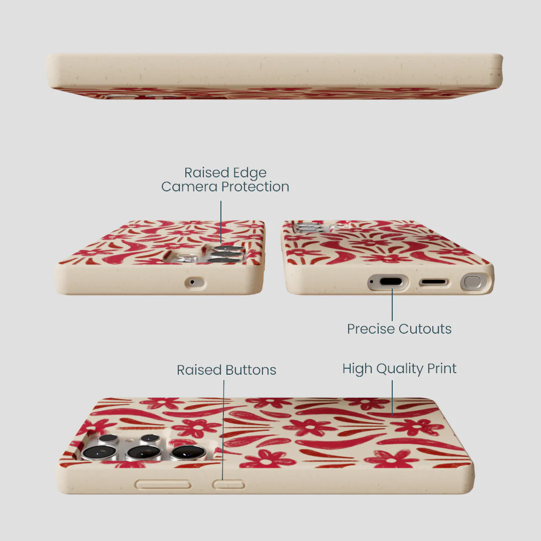 Seashell Flower Stack Samsung Galaxy S25 Ultra Case - Image 3