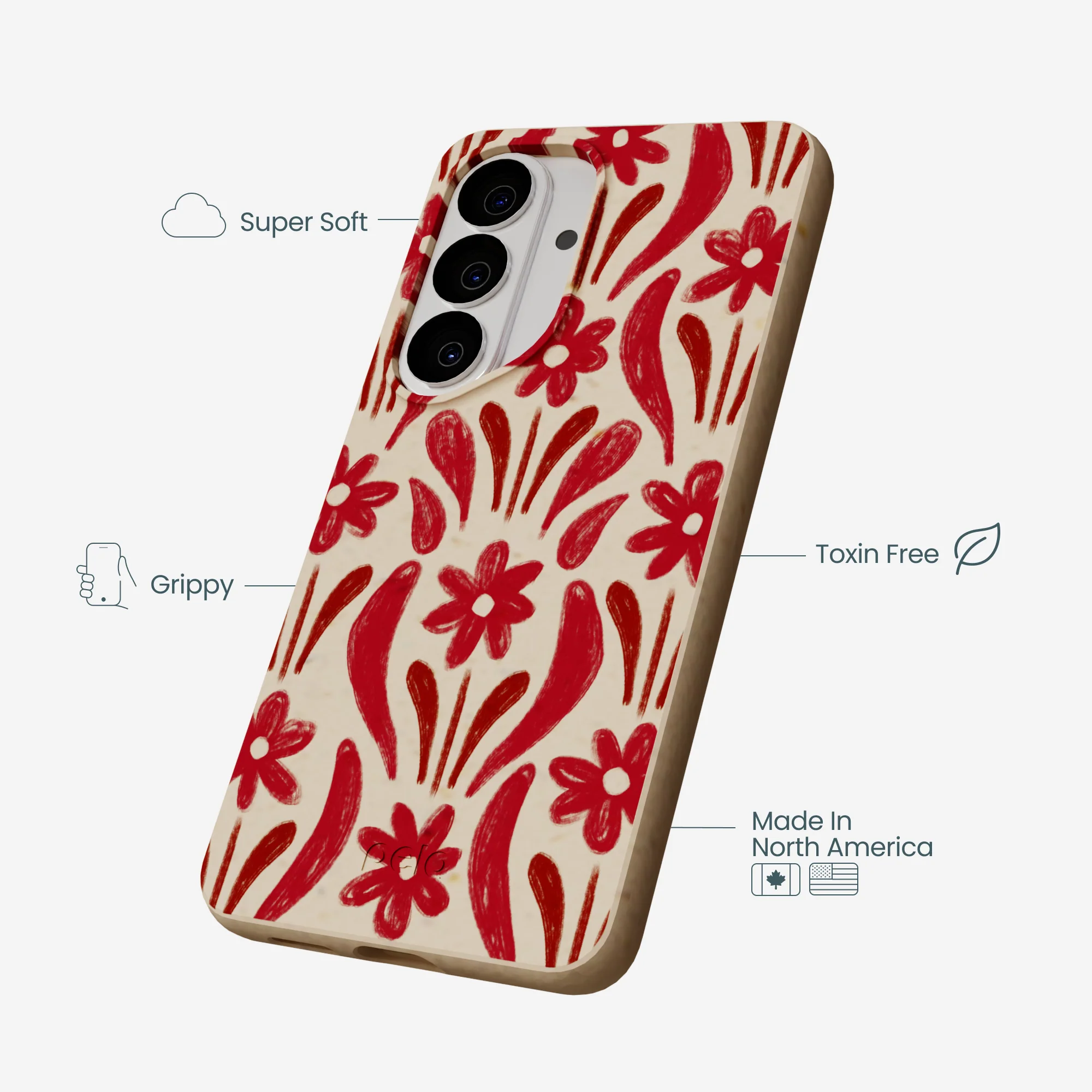 Seashell Flower Stack Samsung Galaxy S26 Case - Image 4
