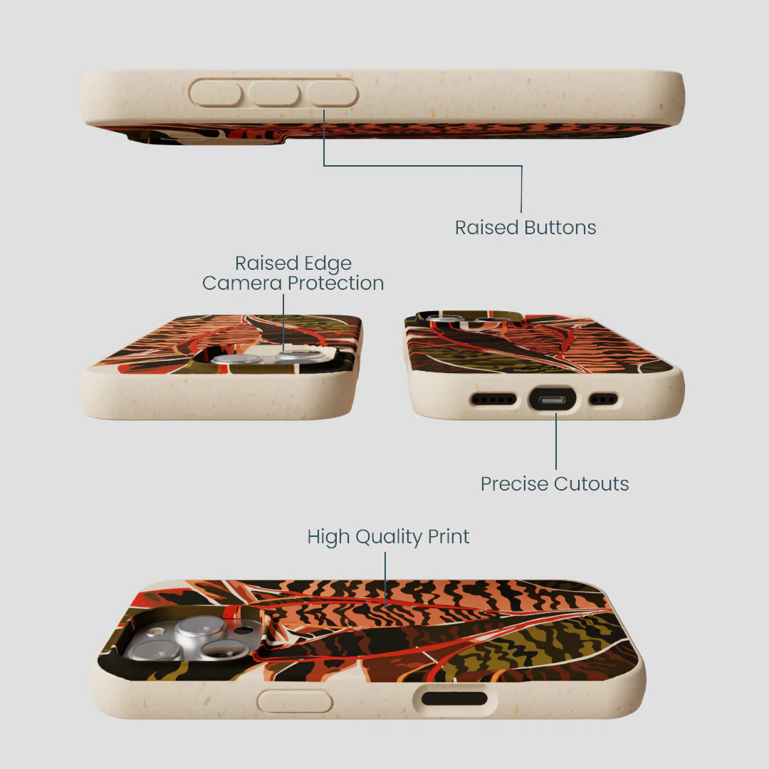 Seashell Foliage iPhone 16 Pro Case - Image 3