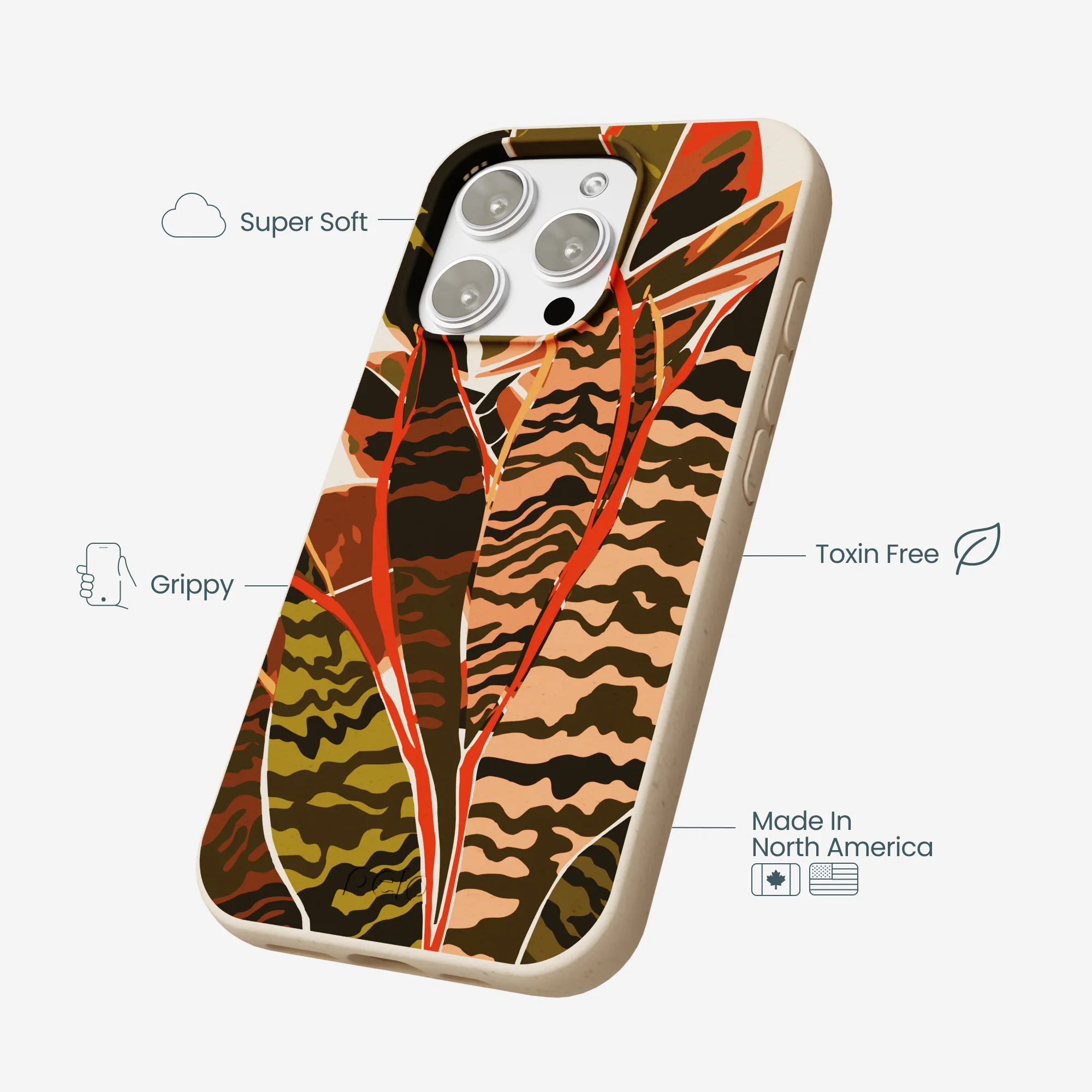 Seashell Foliage iPhone 16 Pro Max Case - Image 4