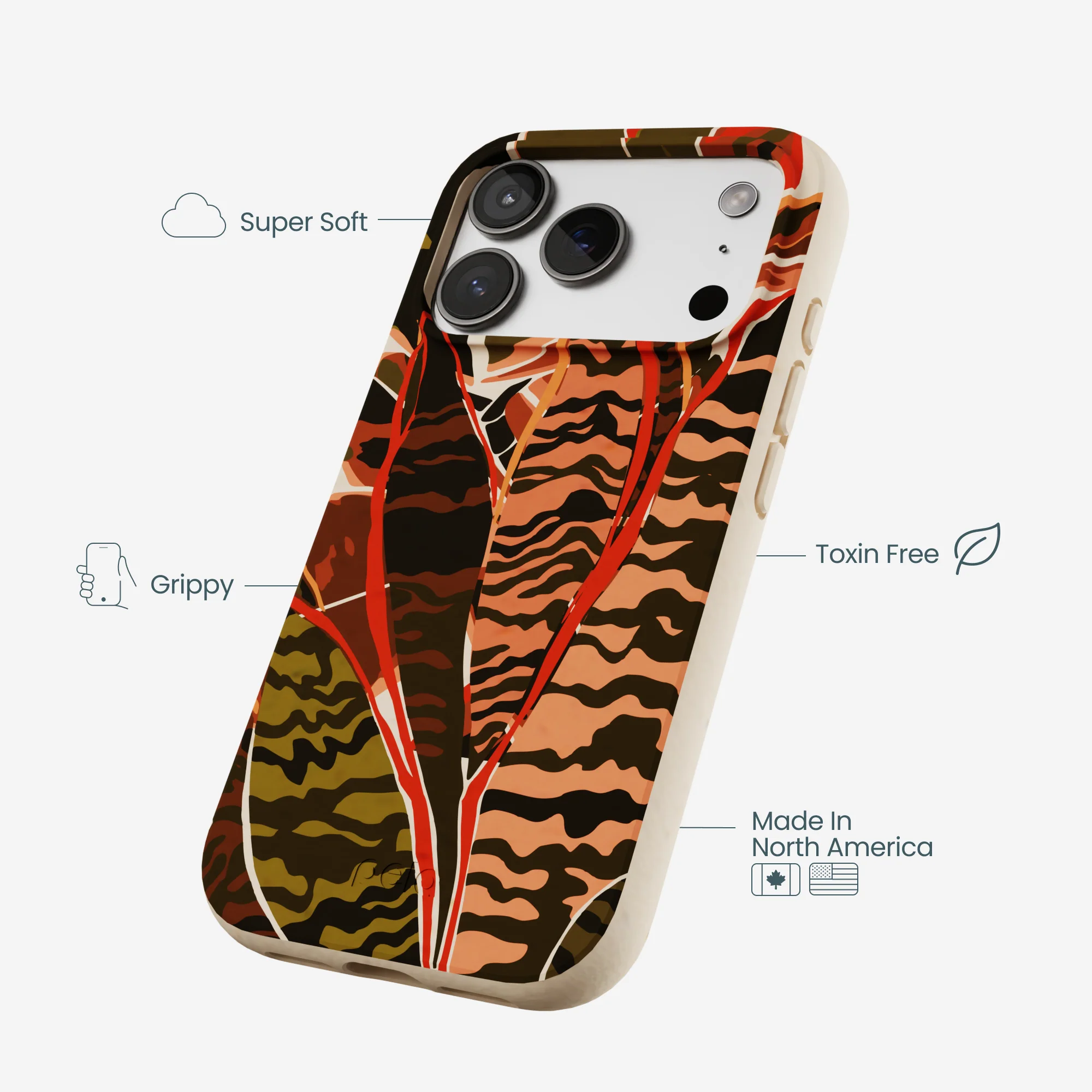 Seashell Foliage iPhone 17 Pro Case - Image 4