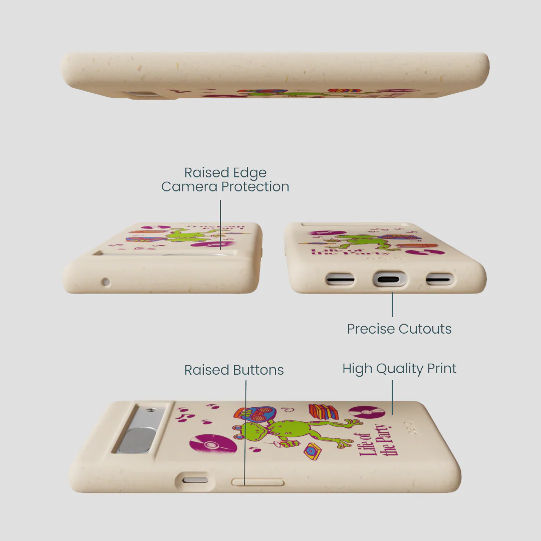 Seashell Frog Party Google Pixel 7 Case - Image 3