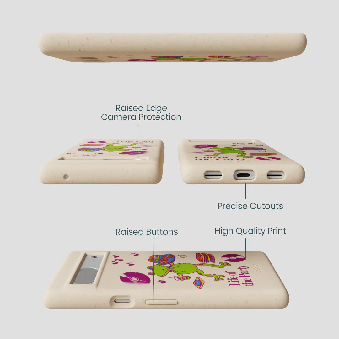 Seashell Frog Party Google Pixel 7a Case - Image 3