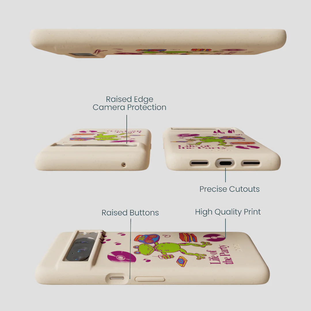 Seashell Frog Party Google Pixel 8 Pro Case - Image 3
