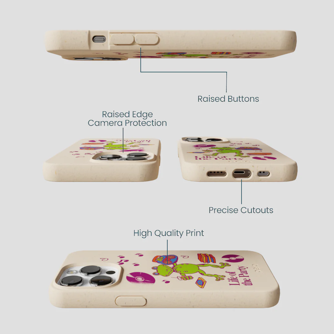 Seashell Frog Party iPhone 13 Pro Case - Image 3