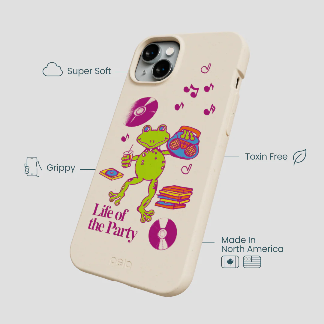 Seashell Frog Party iPhone 15 Plus Case - Image 4