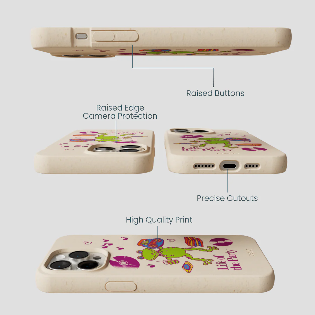 Seashell Frog Party iPhone 15 Pro Max Case - Image 3