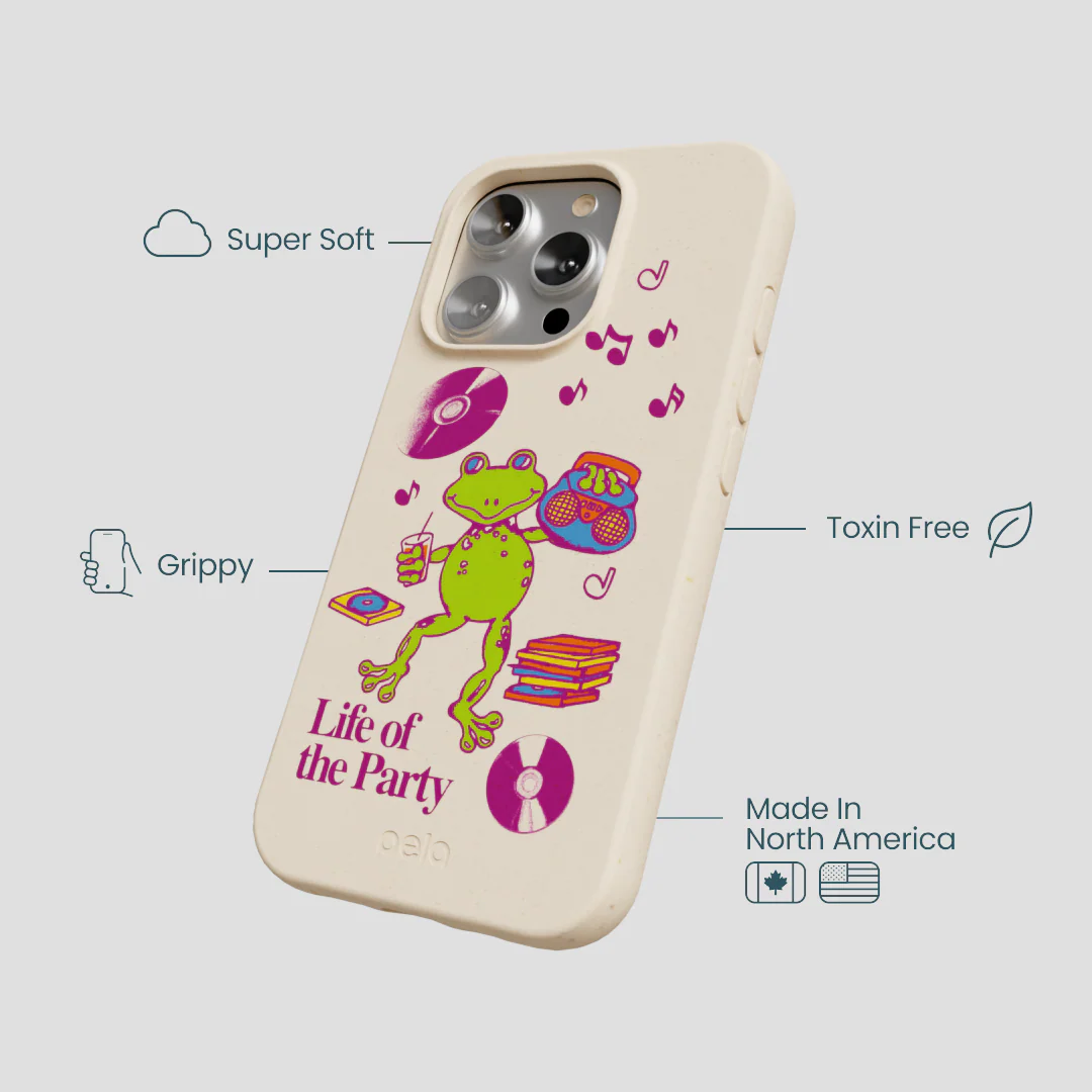 Seashell Frog Party iPhone 16 Pro Case - Image 4