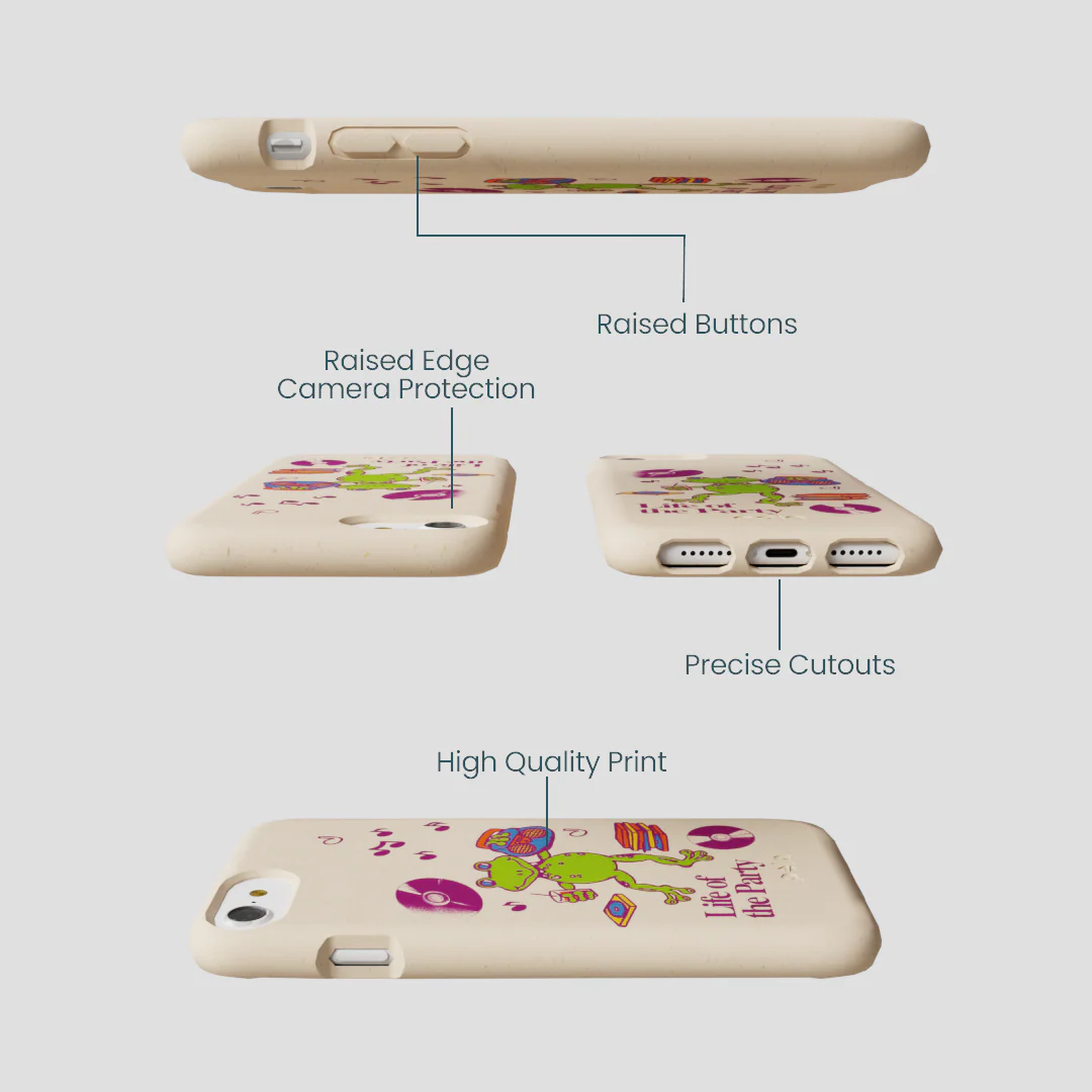 Seashell Frog Party iPhone 6/6s/7/8/SE Case - Image 3