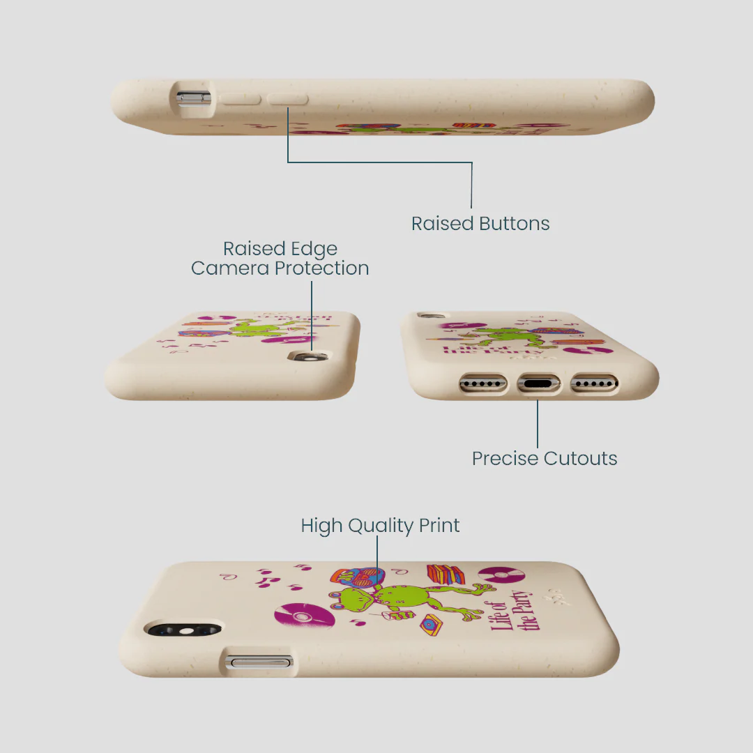Seashell Frog Party iPhone XR Case - Image 3